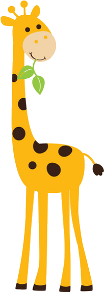 Baby Giraffe Clipart 4 Clip Art Baby Free Image - Animals And Tree Wall Sticker (600x600)