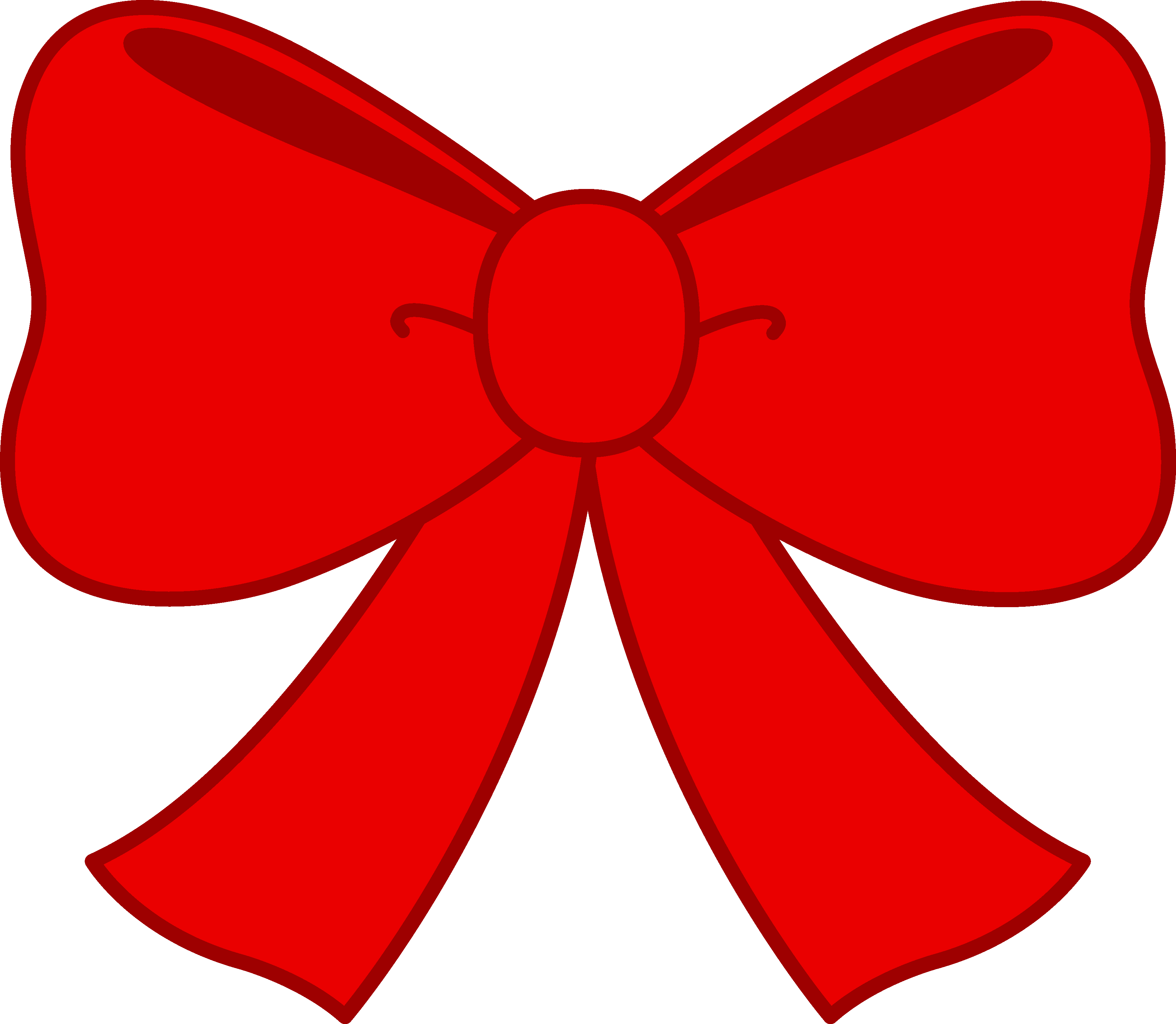 Free - Christmas Bow Clipart (3596x3132)