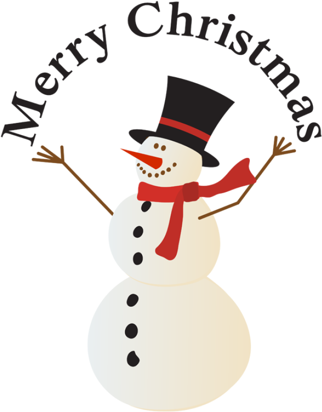 Merry Christmas Snowman Clipart - Merry Christmas Snowman Clipart (640x823)