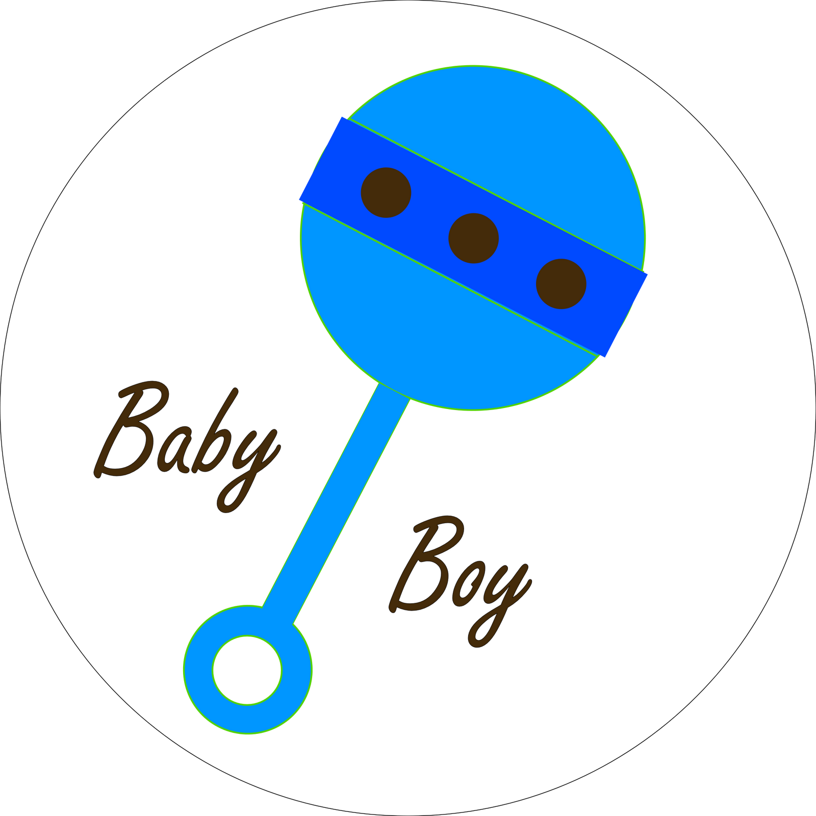 Free Baby Rattle Clipart The Cliparts - Love My Babysitter Note Cards (1600x1600)