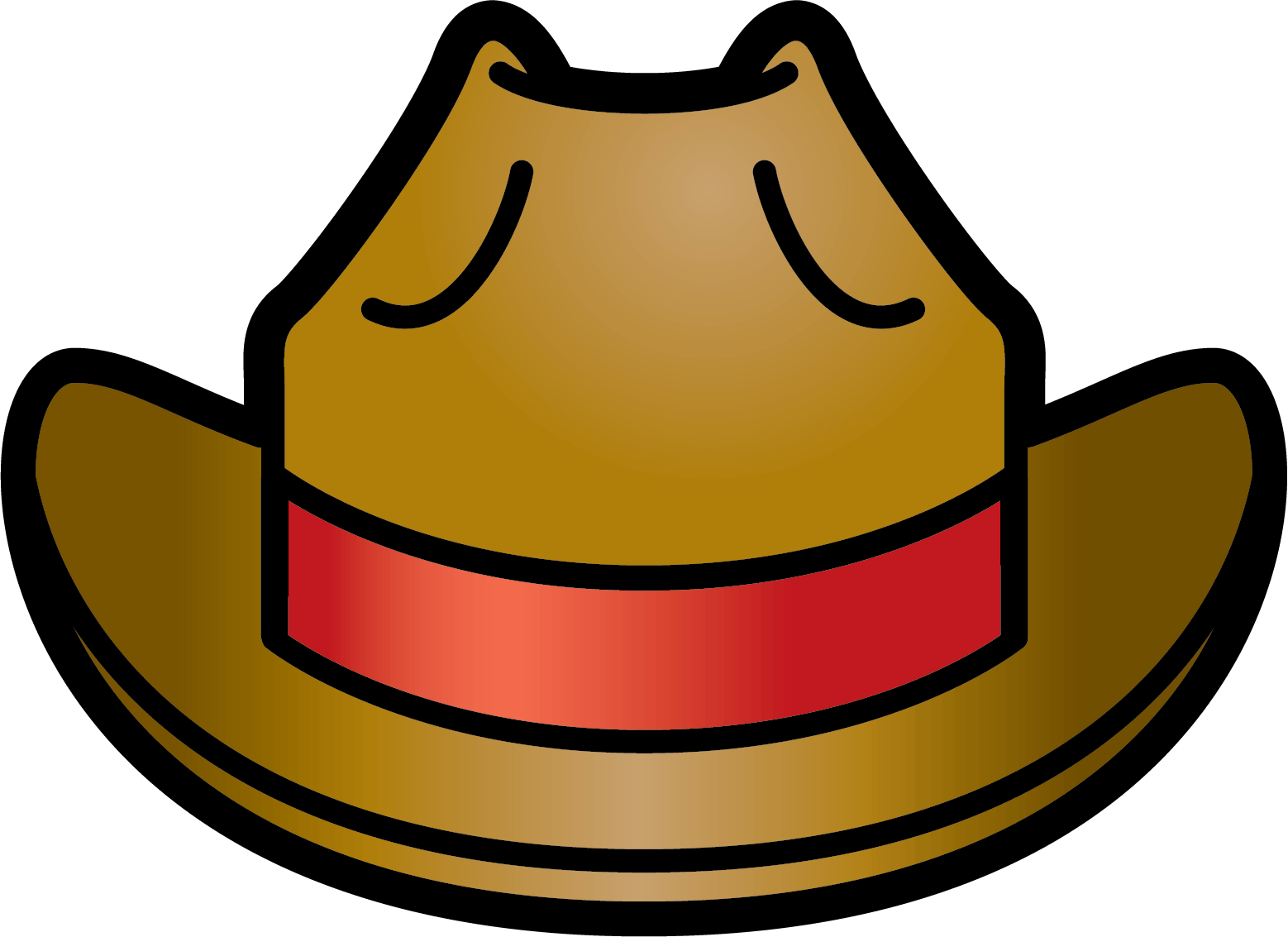 Cowboy Hat Clipart - Cowboy Hat Clip Art (1558x1133)