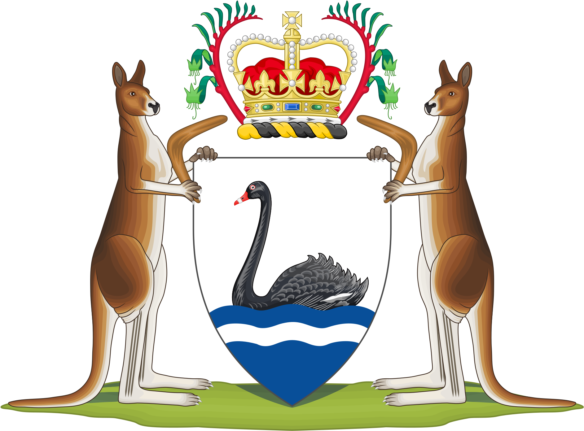Western Australian Coat Of Arms (2000x1507)