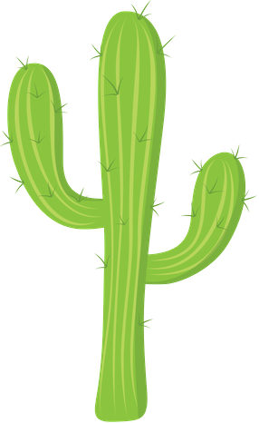 Cowboy E Cowgirl - Cowboy Cactus Clipart Png (286x466)