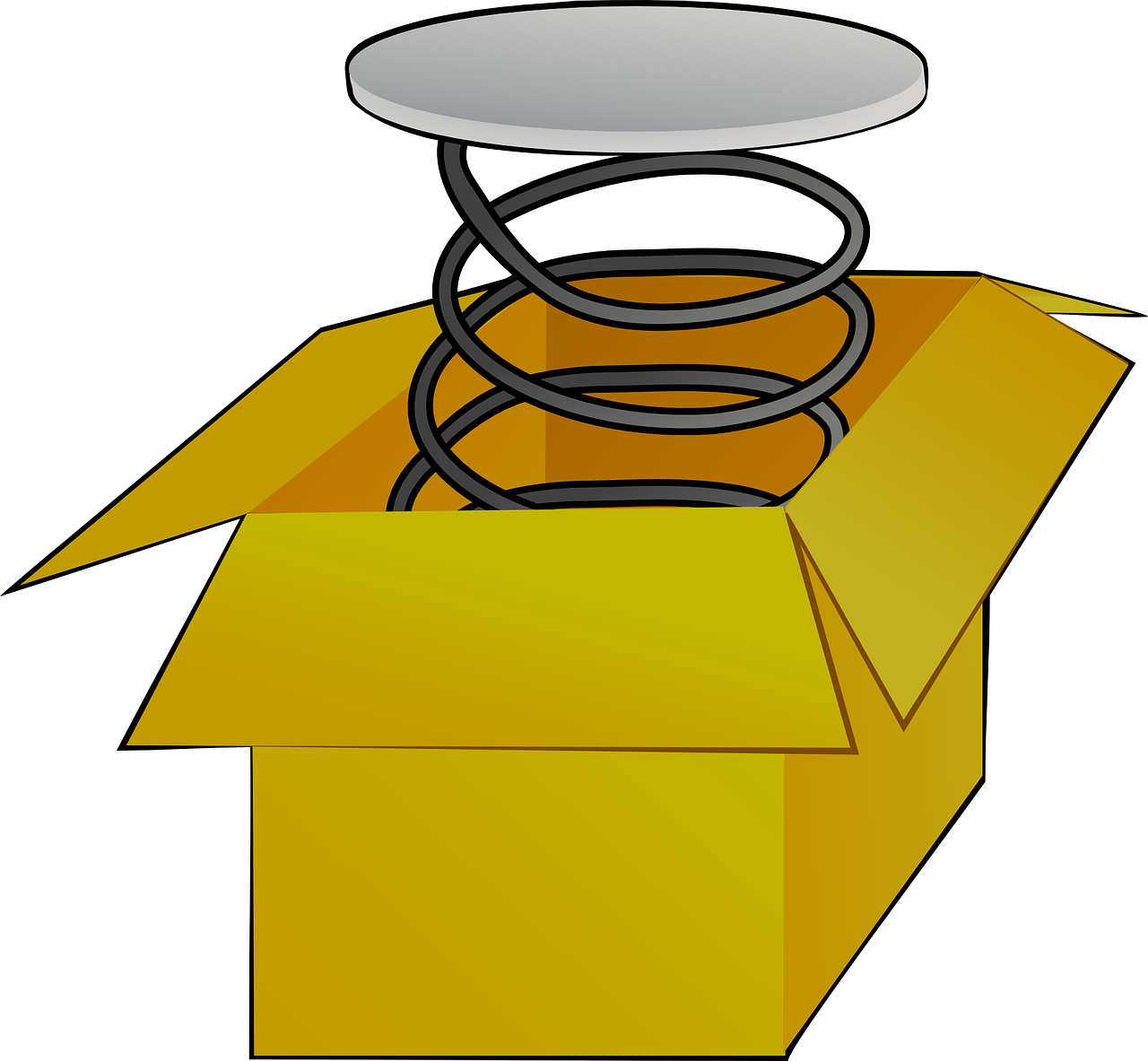 Box With Spring Clip Art At Clker - Spring Clip Art (1280x1183)