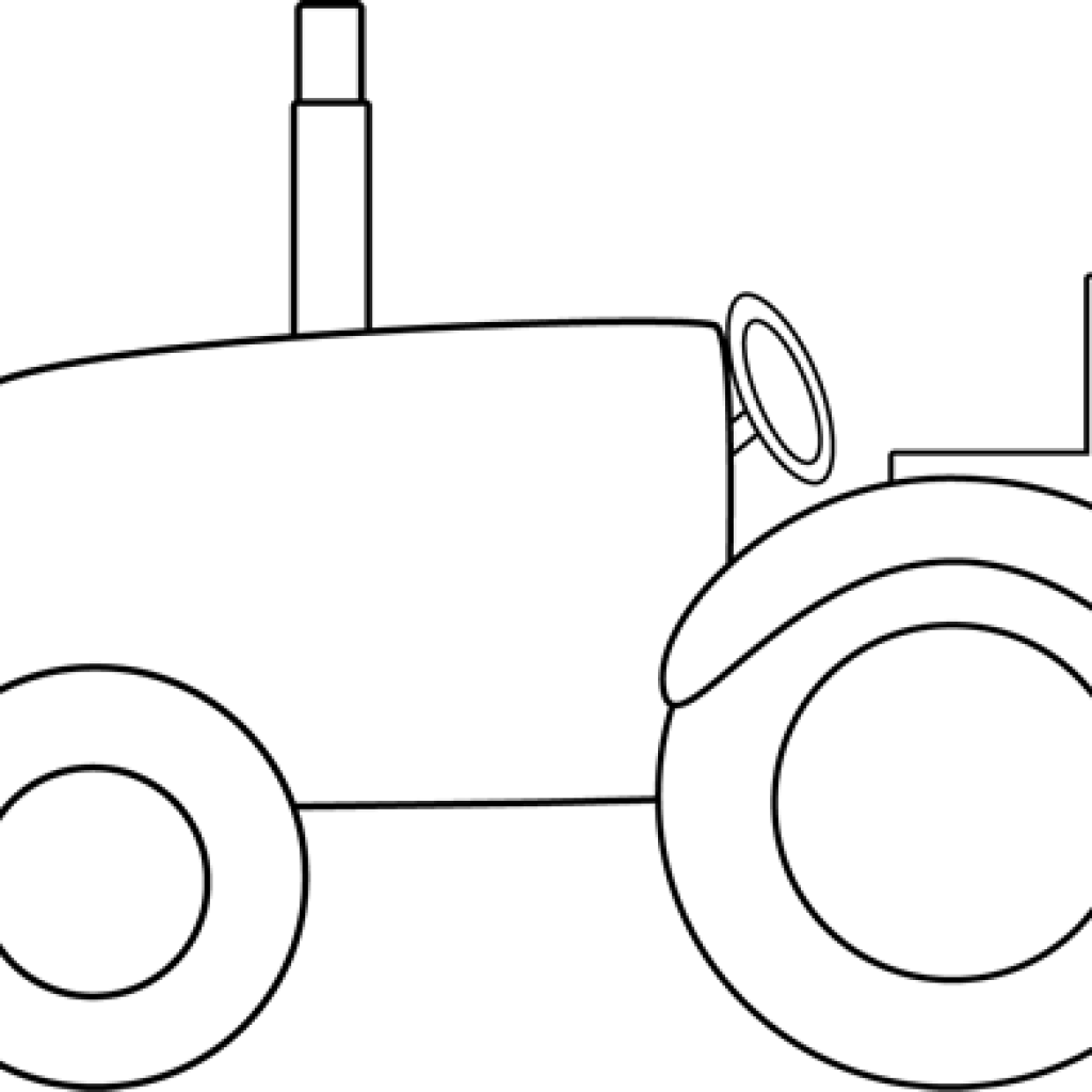Tractor Clipart Black And White Black And White Tractor - Clip Art (1024x1024)