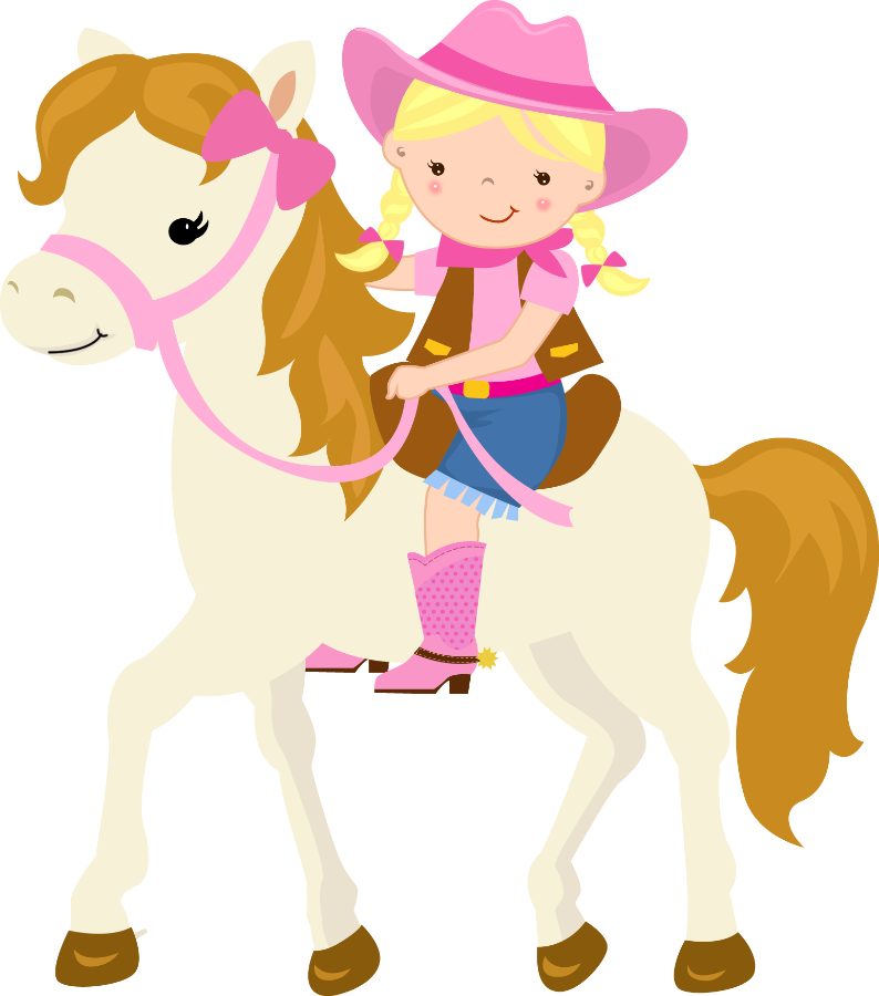 Pin By Crafty Annabelle On Cowgirl Printables Pinterest - Cowgirl And Horse Cartoon (794x900)