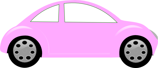 Baby Cars Clipart Pink Car Clip Art At Clker Com Vector - Car Baby Clip Art (600x258)