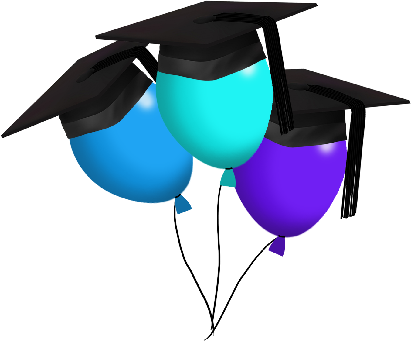 Funny Graduation Balloons Clipart, Graduation Clipart - Funny Graduation Balloons Clipart, Graduation Clipart (1417x1339)