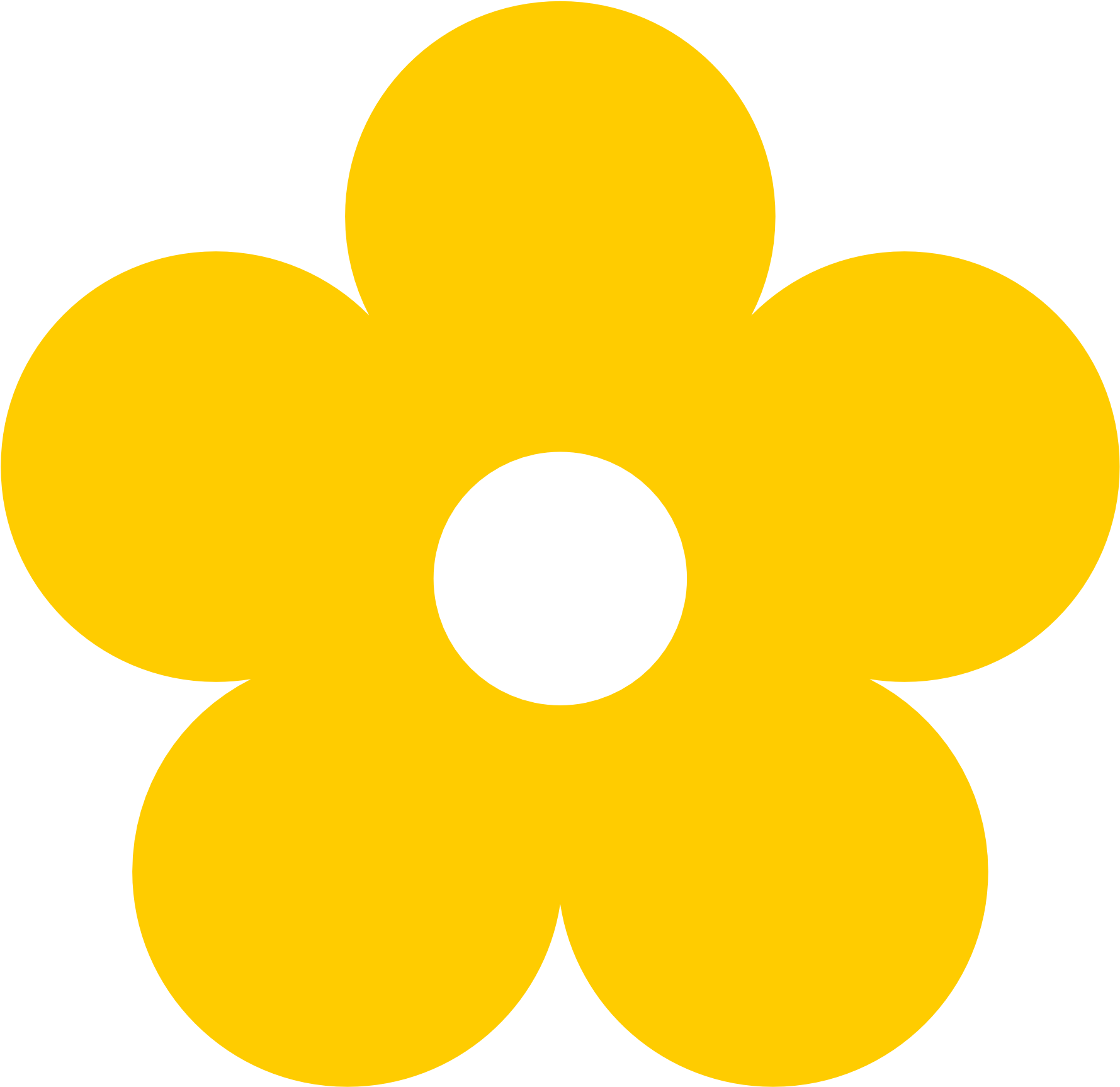 Color Yellow Clipart - Yellow Flower Clipart (1969x1952)