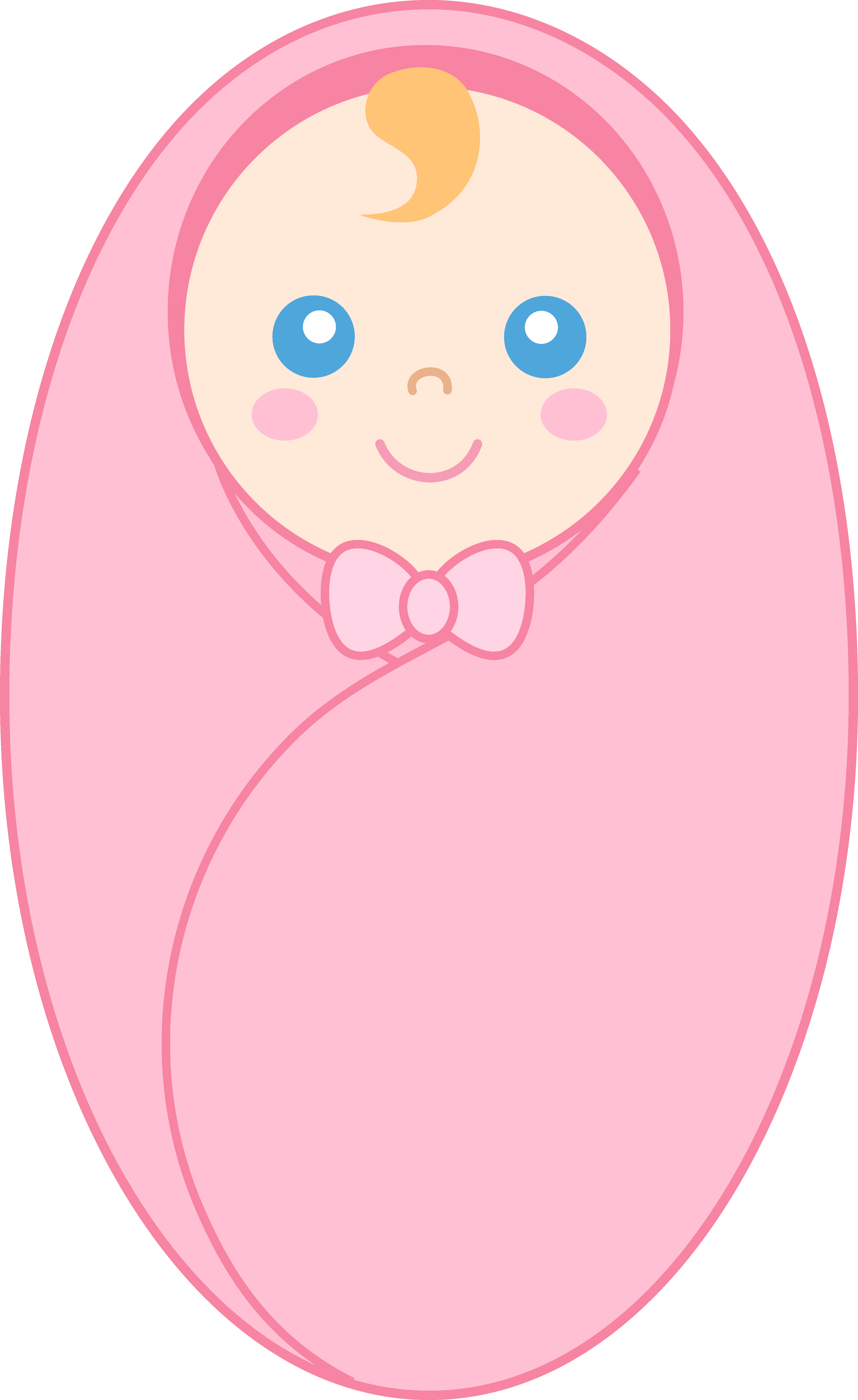 Free Baby Shower Clip Art For Invitations - Draw A Newborn Baby (3847x6274)