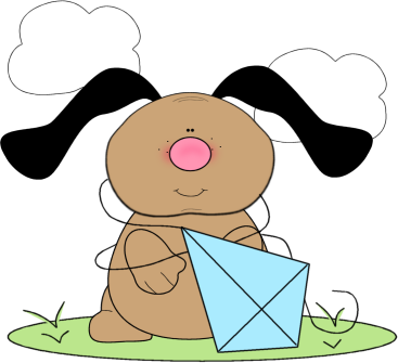 Dog Tangled Up In A Kite - Spring Dog Clip Art (367x335)