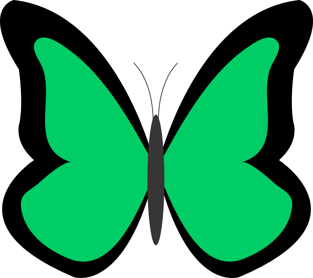 Green - Color - Clipart - Green Flowers Clip Art (999x888)