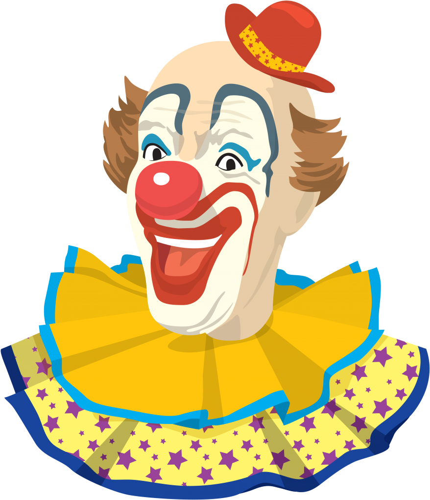 Clown Png - Vintage Clown (900x1041)