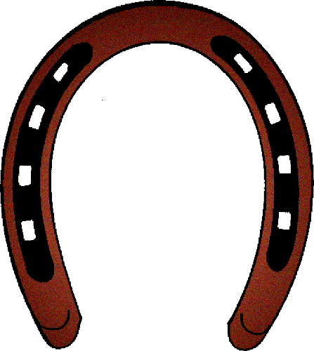 Horseshoe Horse Shoe Clip Art - Clip Art Horse Shoe (447x500)