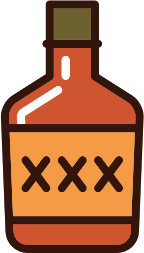 Size - Garrafa De Whisky Desenho (512x512)
