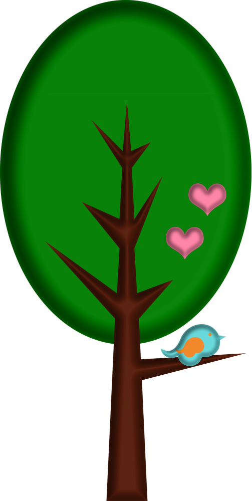 Lacarolita Spring Joy Tree2 - Arvore Desenho Vetor Chapeuzinho Vermelho (503x1000)