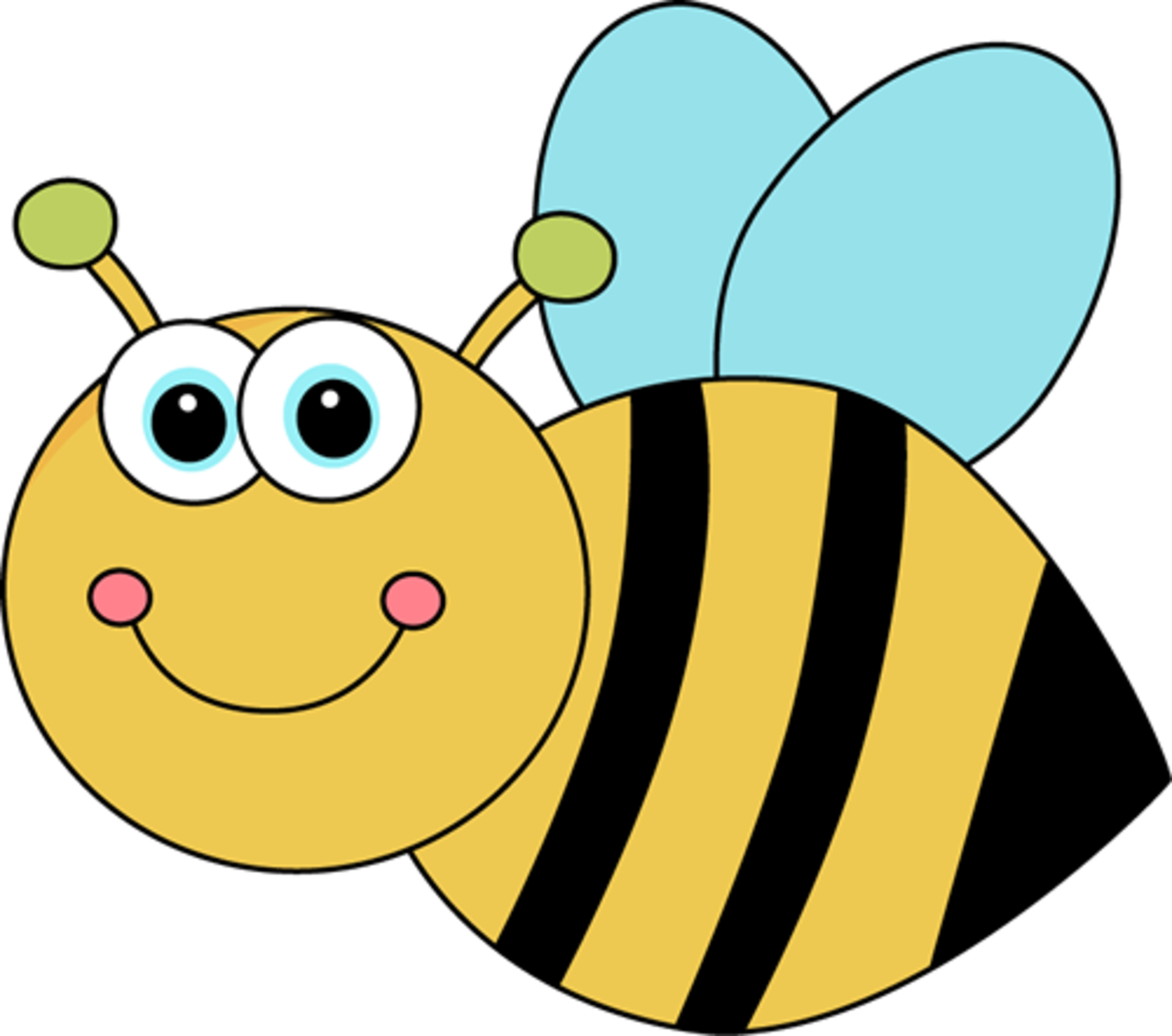 Cute Cartoon Bee - Bee Clip Art (2715x2400)