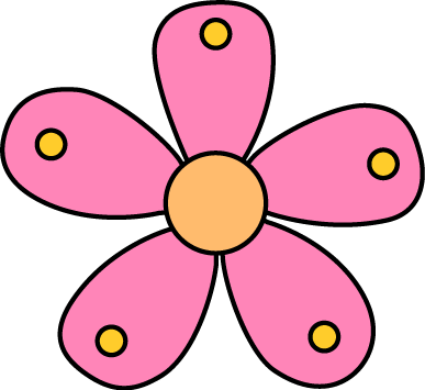 Single Garden Flower - Flower Clipart My Cute Graphics (387x355)