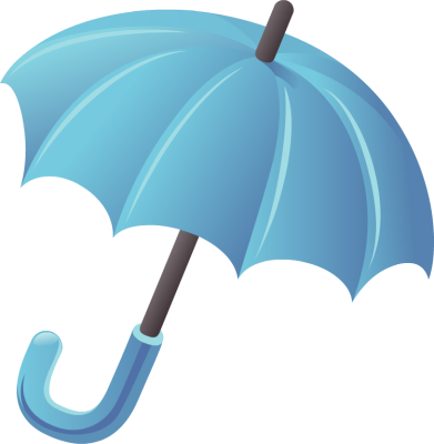 Spring Umbrella Clip Art Spring Umbrella Image Clipartcow - Blue Umbrella Clipart (391x400)
