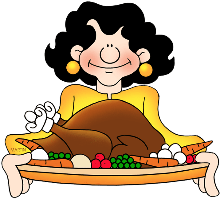 Thanksgiving Feast Clip Art (950x853)