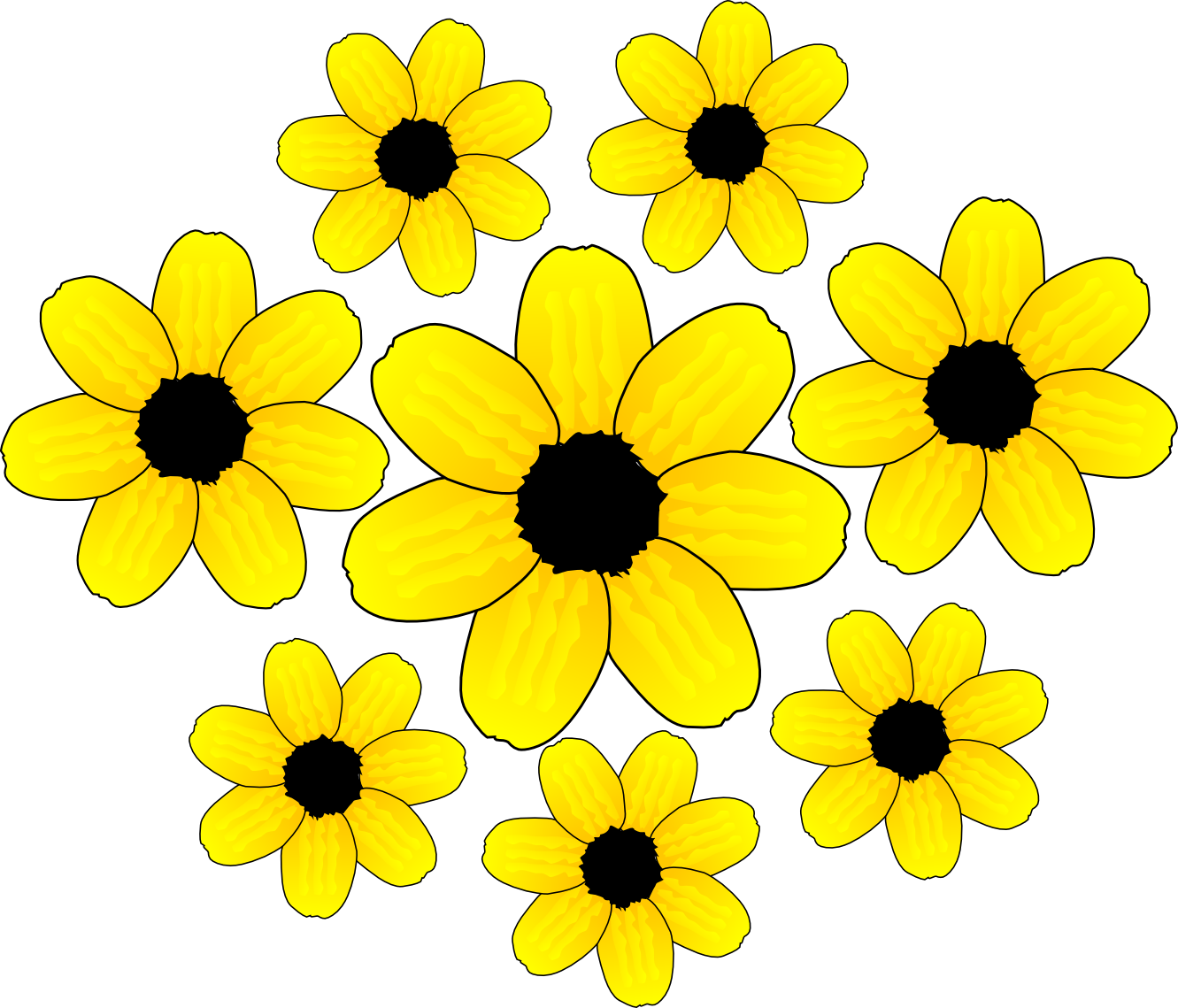 Please Click On "sign In" Button Above To Leave A Birthday - Small Flowers Clip Art (1331x1139)