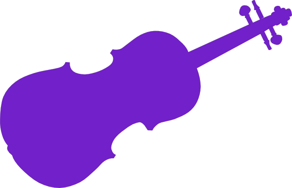 Violet Clipart Violin - Violin Clip Art (600x387)