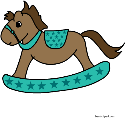 Free Rocking Horse Western Clip Art - Baby Shower (450x450)