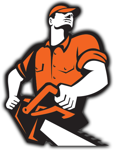 Tree Removal And Stump Removal Melbourne - Lumberjack Tree Surgeon Arborist Chainsaw Retro Qu (512x512)