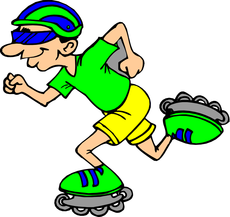 Sports Clip Art - Roller Skate Clipart (800x755)