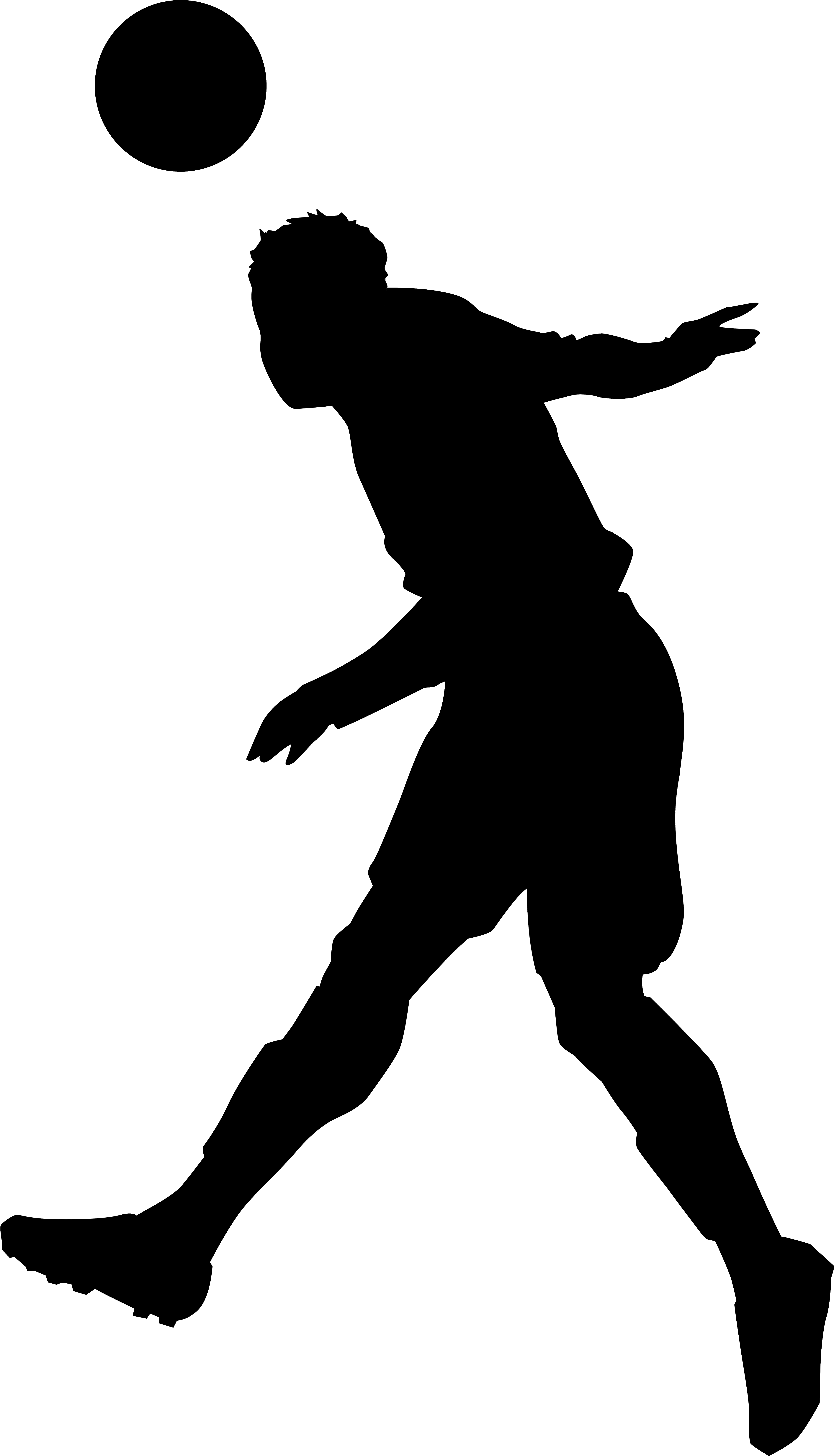 Footballer Silhouette Png Clip Art Imageu200b Gallery - Soccer Player Silhouette Png (4638x8000)