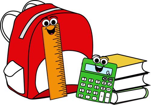 2018-2019 School Supply List - School Supplies Clipart (500x349)