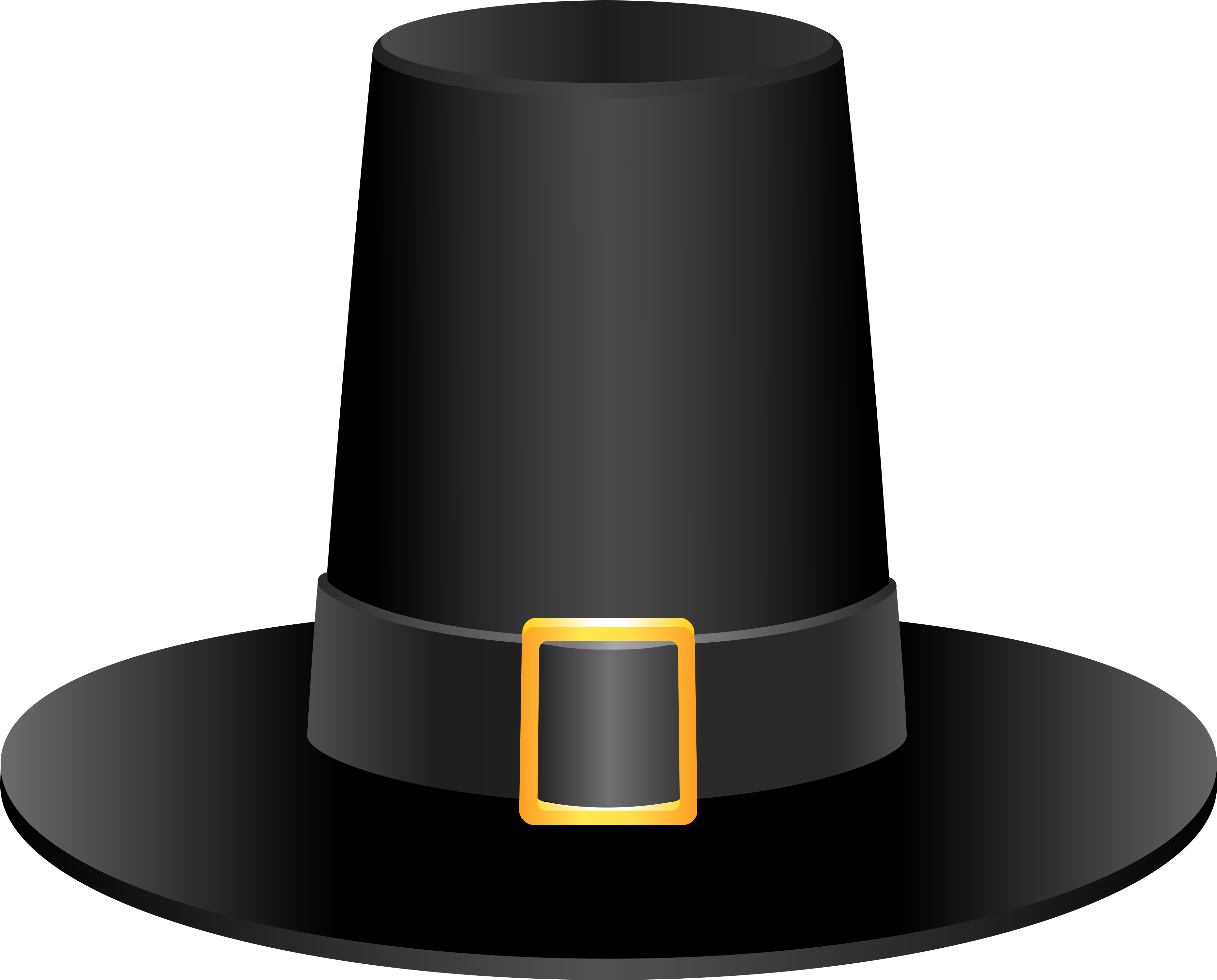 Hat Thanksgiving Clipart - Pilgrim Hat Clip Art .png (4018x3226)