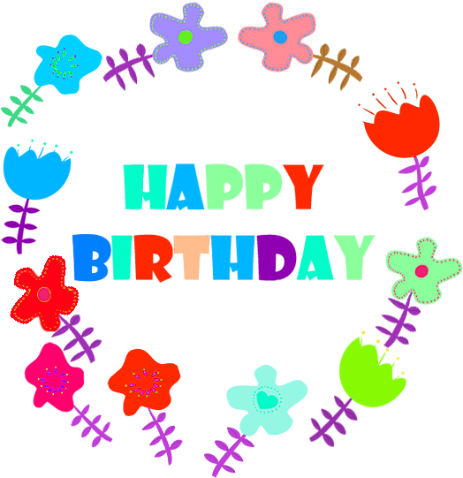 Happy Birthday Greeting Flowers, Birthday Clip Art - Birthday Wishes Transparent (591x591)