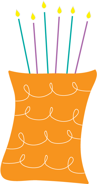 Birthday Cake Cupcake Clip Art - Orange Birthday Cake Png (407x741)