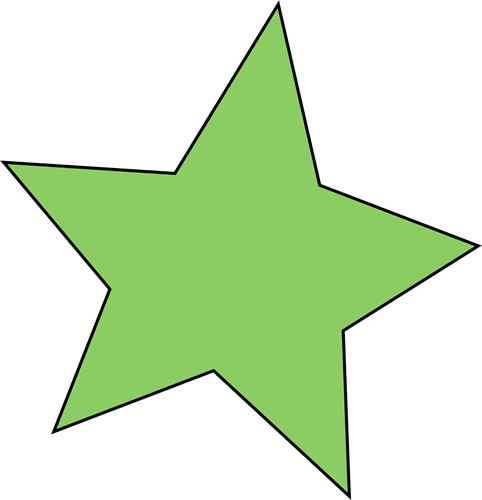 Green Star - Green Star Clipart (482x500)