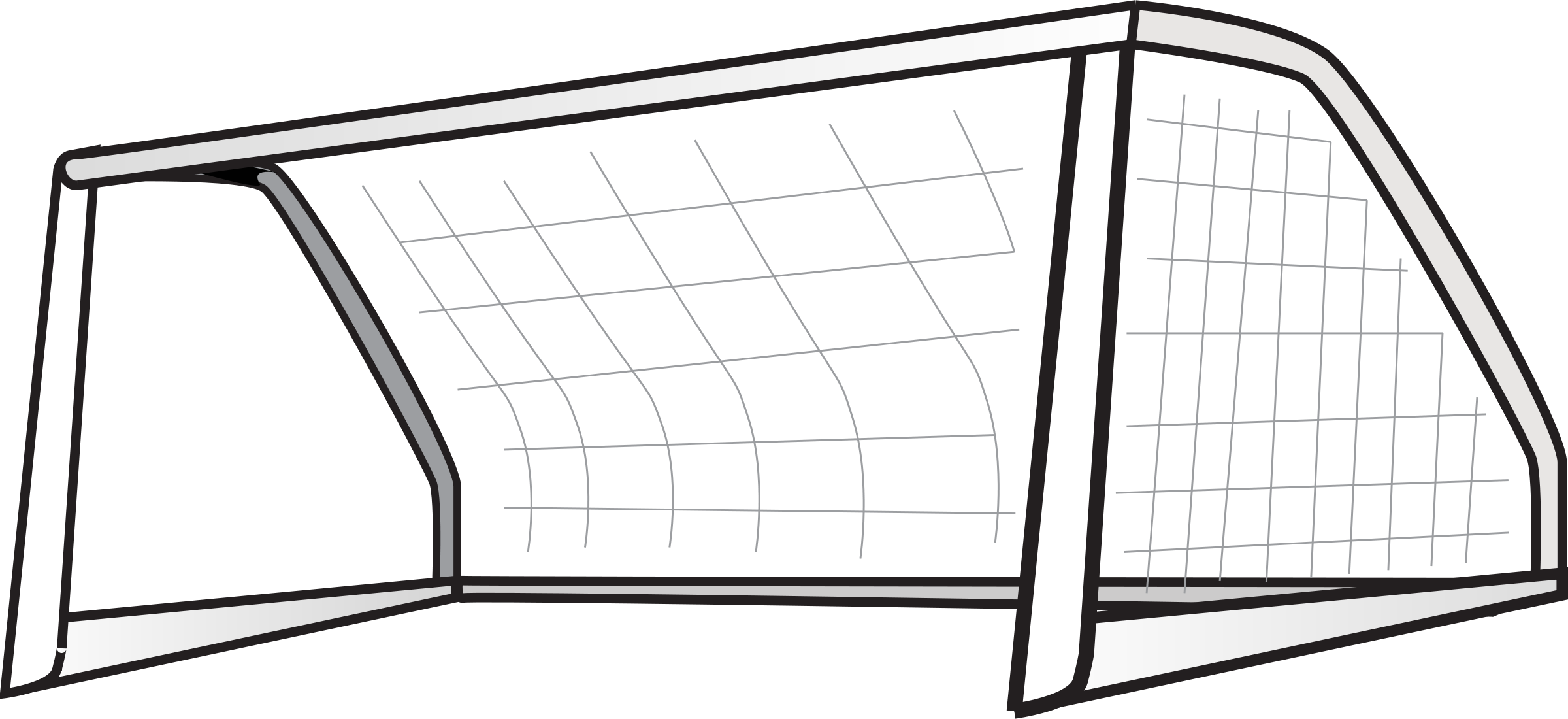 Clip Arts Related To - Soccer Goal Clipart (2400x1100)
