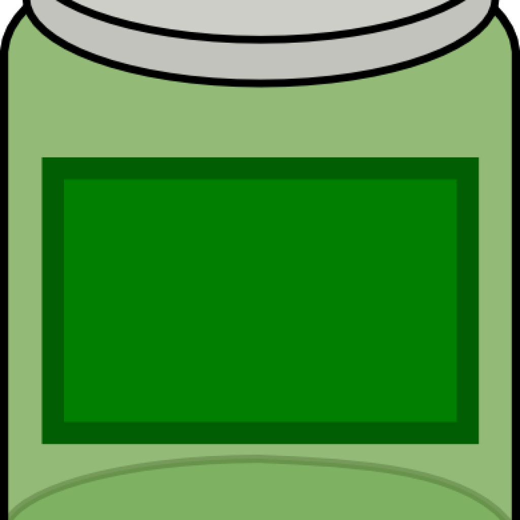 Jar Clipart Green Jar Clip Art At Clker Vector Clip - Clip Art (1024x1024)