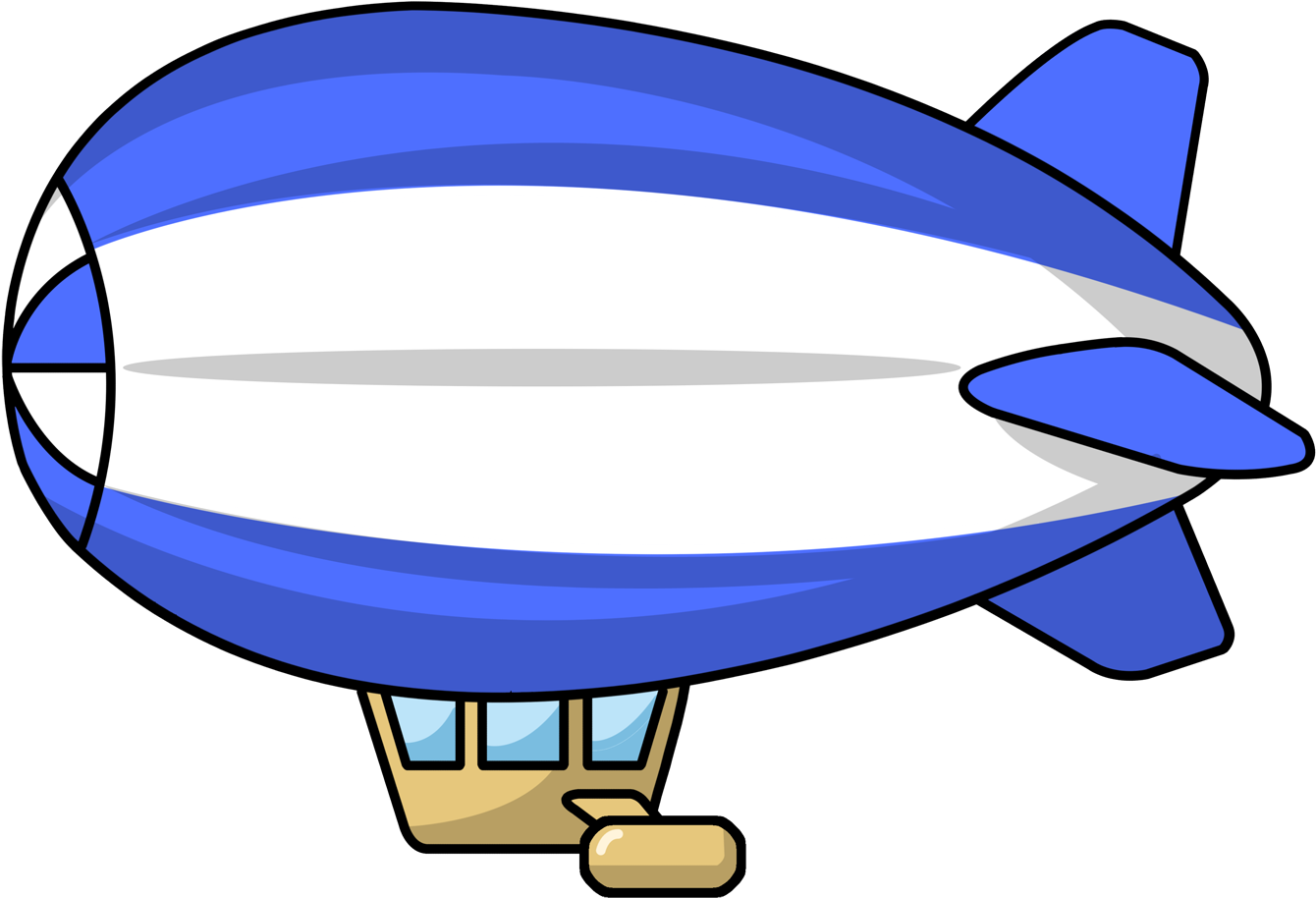 Blimp Clipart 23079 Clip Art Graphic Of A Dirigible - Blimp Png (1600x1200)