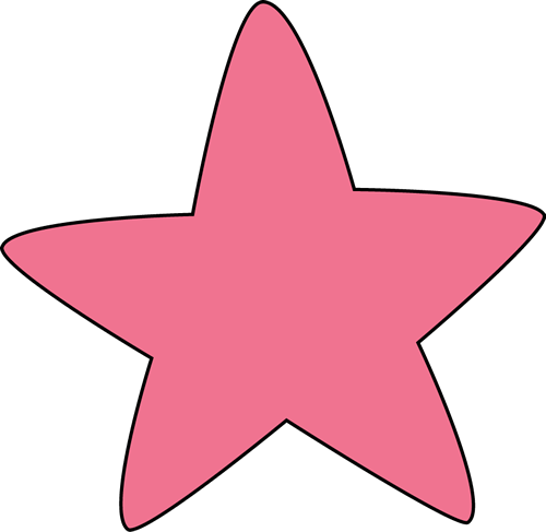 Pink Rounded Star - Star With Rounded Edges (500x487)