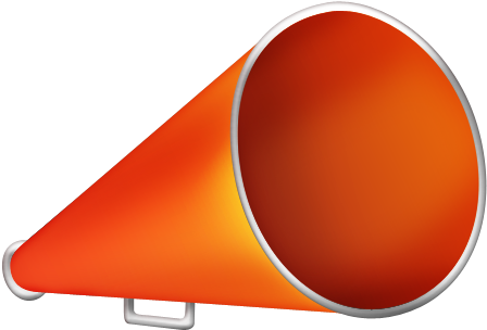Cheer Megaphone Image Of Cheerleader Megaphone Clipart - Tiffin (489x391)