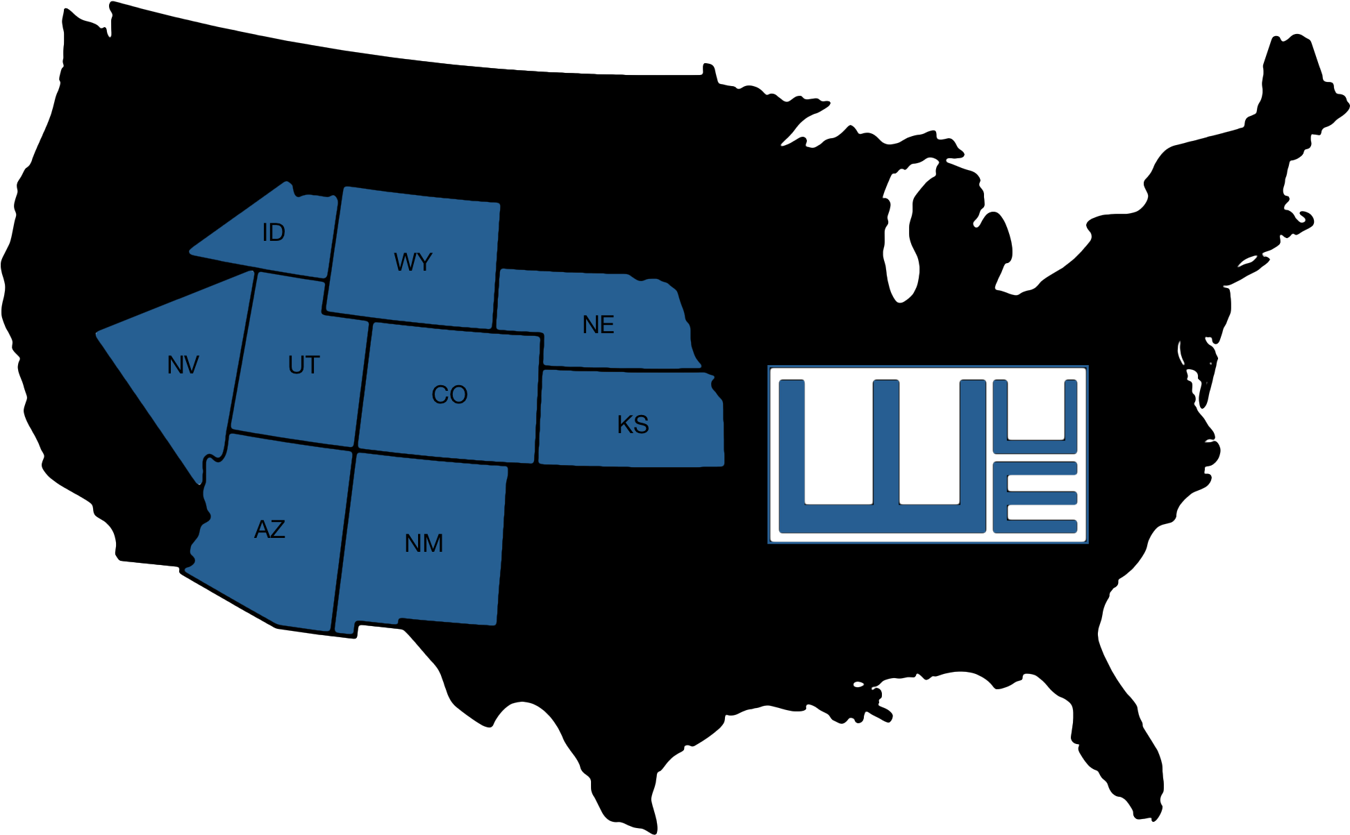 Western United Electric Supply Corporation Is A Member - Gray Wolf Historic Range (2000x1333)