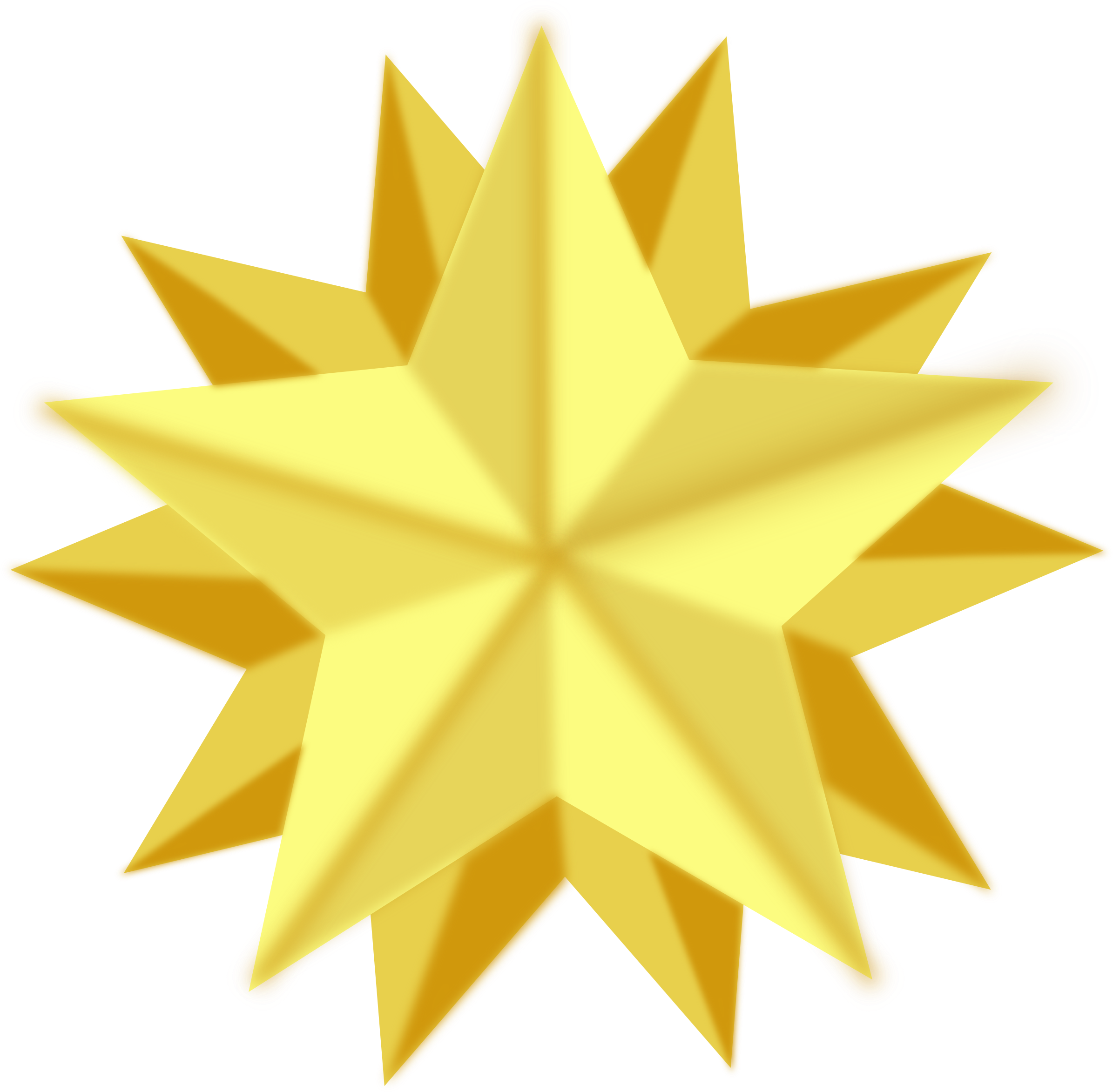 Gold Star Png - Big Golden Star (2400x2351)
