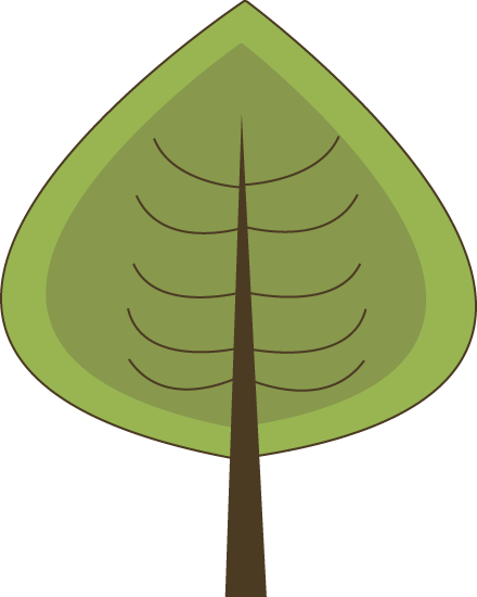 Modern Green Tree - Modern Green Tree (440x550)