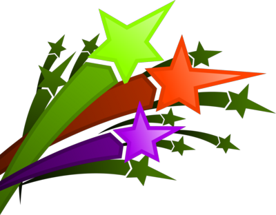 Clipart Images Of Shooting Stars - Shooting Stars Images Clip Art (400x312)
