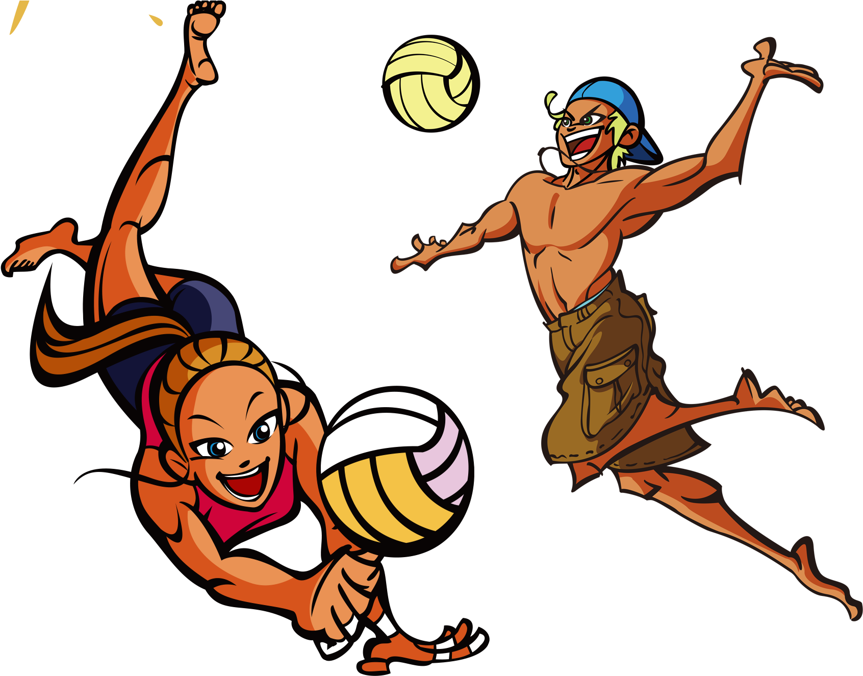Cartoon Volleyball Pictures - Volleyball Drawing, Find more high quality fr...