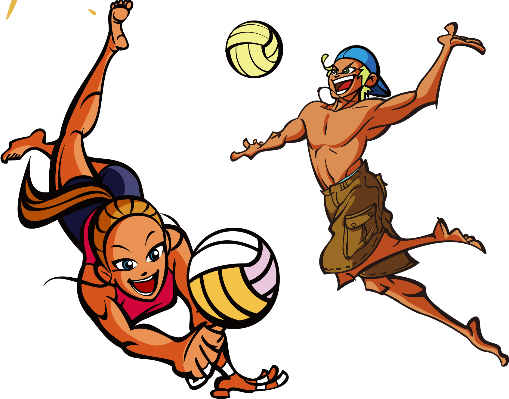 Cartoon Volleyball Pictures - Volleyball Drawing (1769x1324)