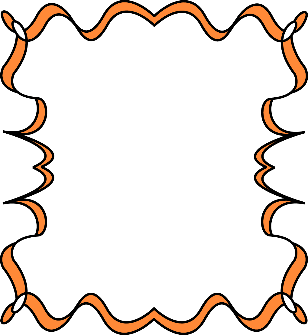Thanksgiving - Border - Clipart - Funky Borders And Frames (1019x1108)