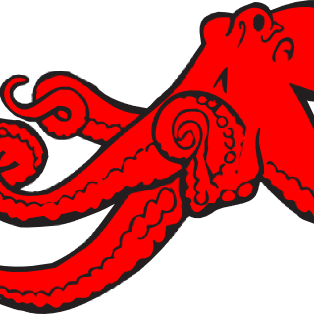 Octopus Clipart Red Octopus Clip Art At Clker Vector - Octopus Clip Art (1024x1024)