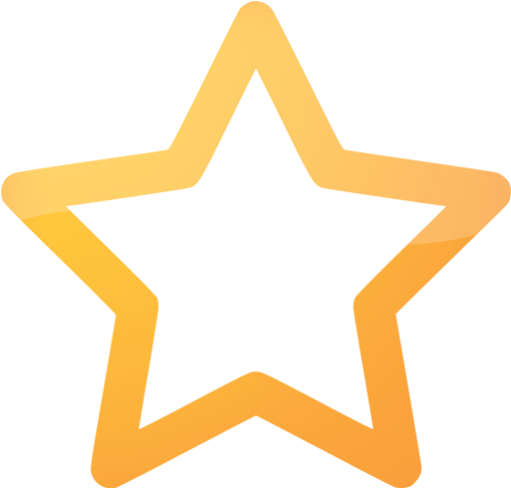 Star Outline Images Web 2 Orange Outline Star Icon - Star Outline Icon (512x512)