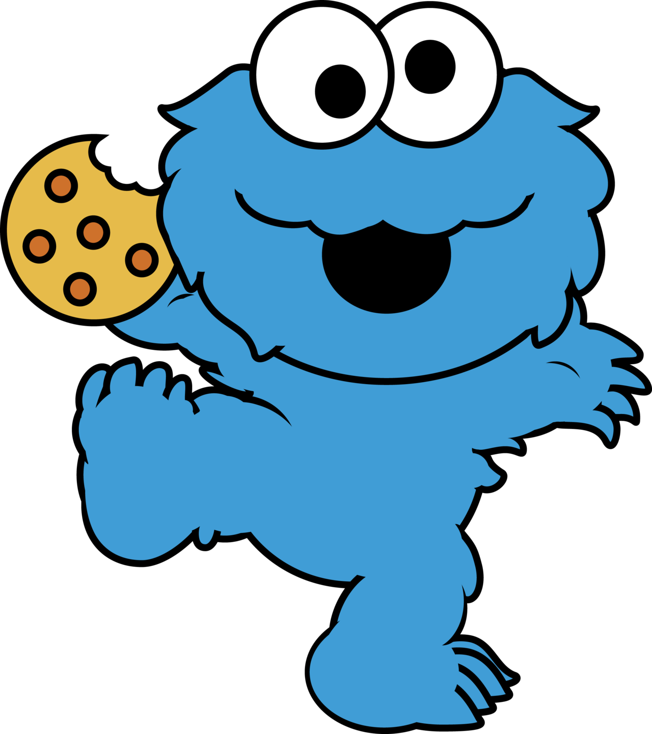 Cookie Monster Printables - Cookie Monster Clipart (1280x1441)